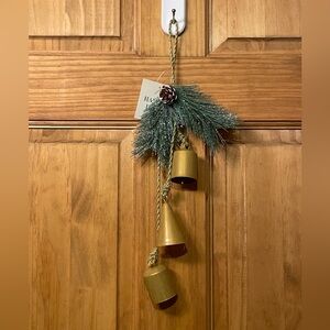 Gold and Greenery Christmas Bells